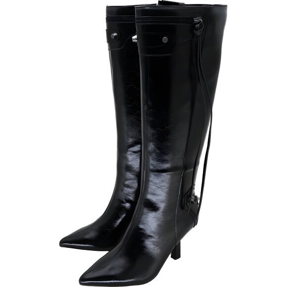 BCBGeneration Irina Knee High Pointed Toe Boots Black Women's US 7M - Picture 2 of 6